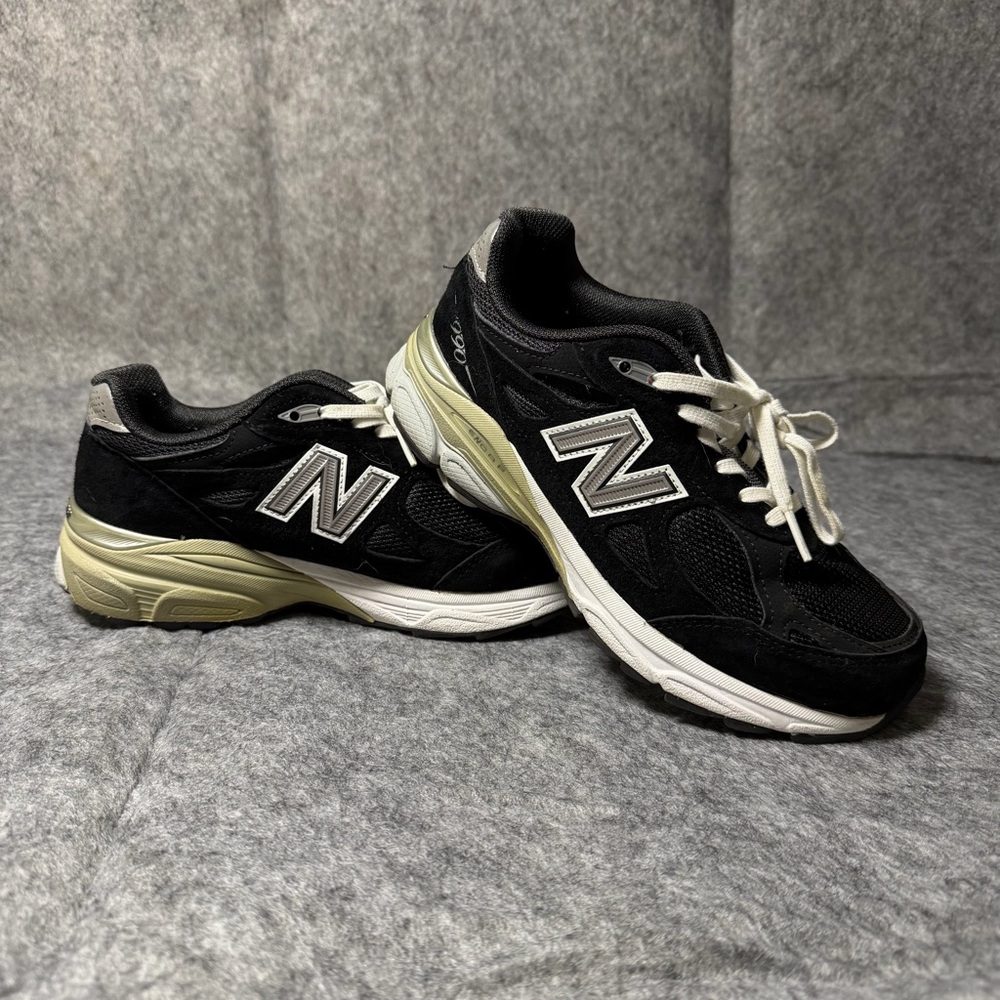 New Balance 990v3 W990BK3 Black Suede Running Shoes USA Women sz 5 EE Wide